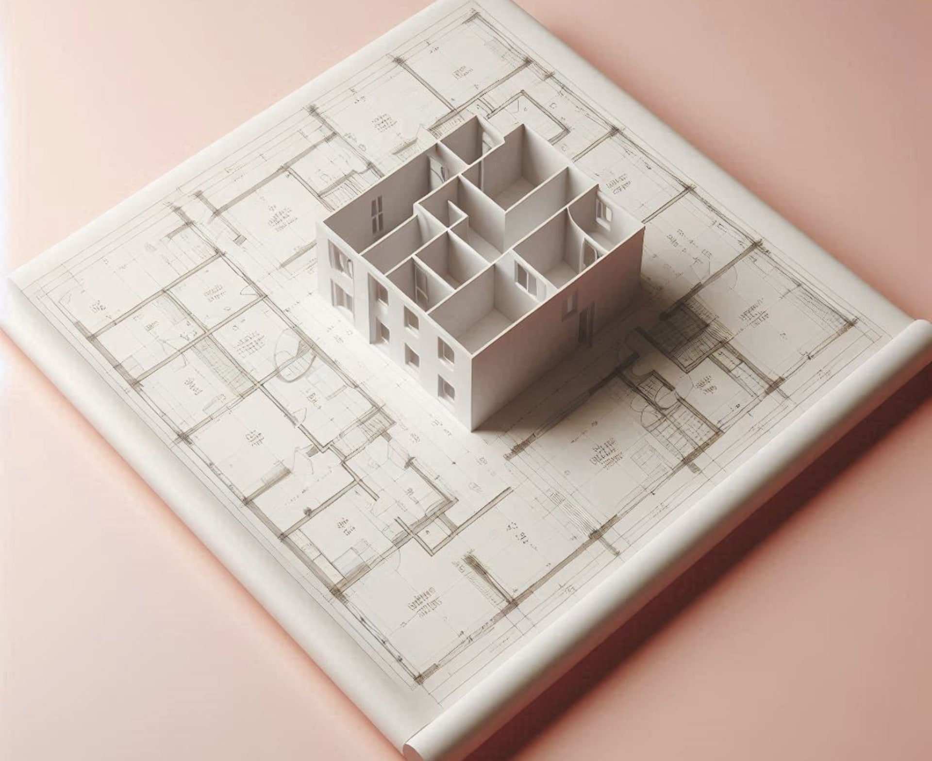 Le plan d'un appartement en relief